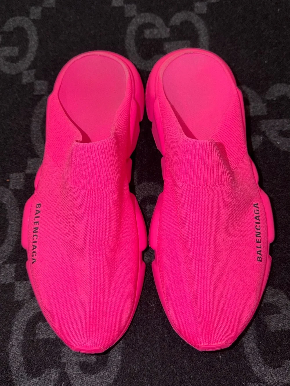 Balenciaga Women’s Hot Pink Speed Sock Sneakers
